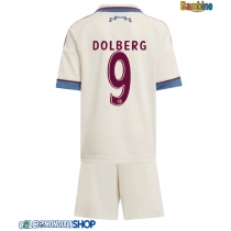 Maglie da calcio Ajax Kasper Dolberg #9 Terza Maglia Bambino 2025-26 Manica Corta (+ Pantaloni corti)